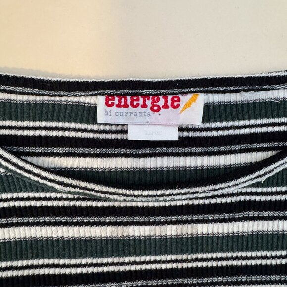 1990S ENERGIE STRIPE LONG SLEEVE T-SHIRT - Picture 4 of 6